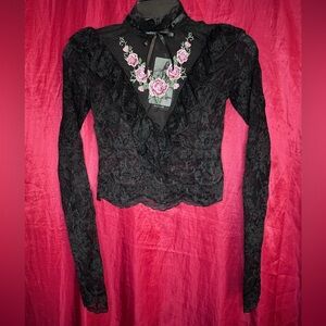 Dollskill Widow Flawless Passion Lace Top